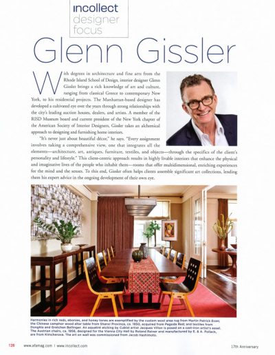Glenn Gissler - Antiques & Fine Art Magazine - Spring 2017