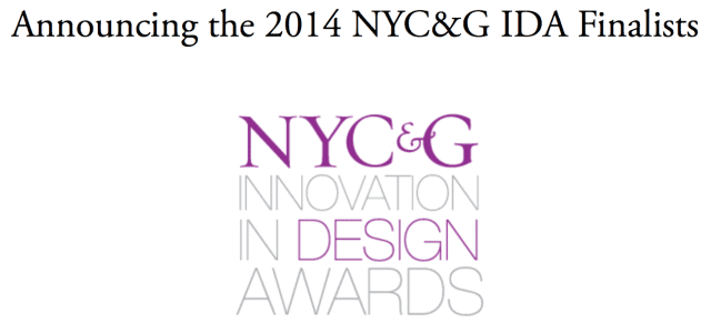 NYC&G Innovation in Design Awards 2014