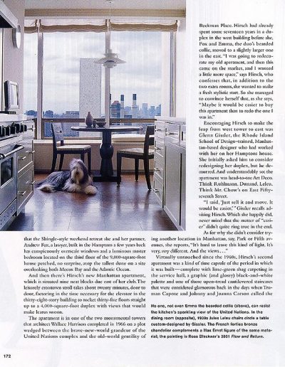Glenn Gissler - Town & Country Magazine - Pure Gotham - October 2003