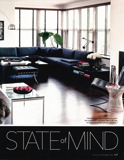 Glenn Gissler - Instyle Magazine - New York State of Mind - September 2008