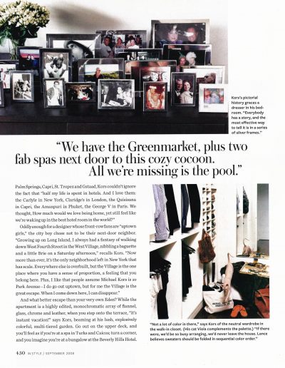 Glenn Gissler - Instyle Magazine - New York State of Mind - September 2008